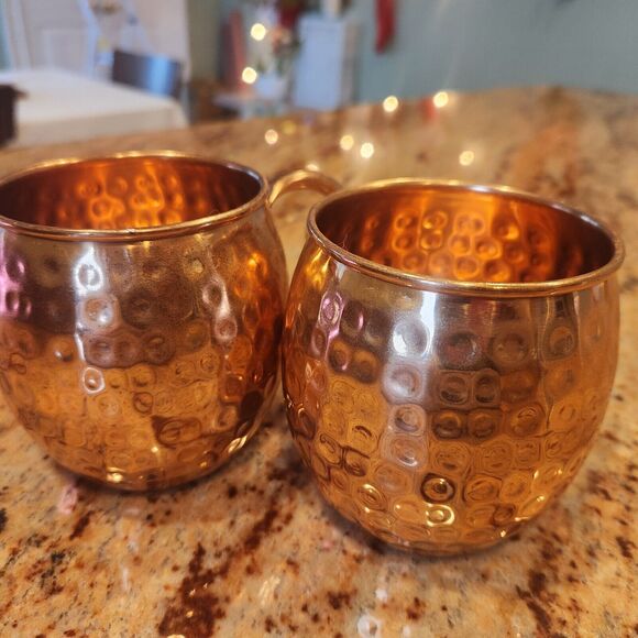 B. WEISS PREMIUM MOSCOW MULE MUGS SET OF 2 - Picture 1 of 7